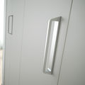 Façade 1 porte pliante métal trio laqué gris métal H2420 mm x L700 mm